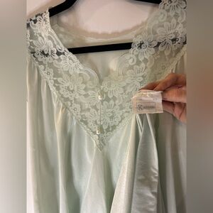 Kasara vintage nightgown with lace and pearl detailing